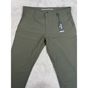 Rhône Men's Performance Resort Pants, Size 39/31 Survivor Green, NWT Flat